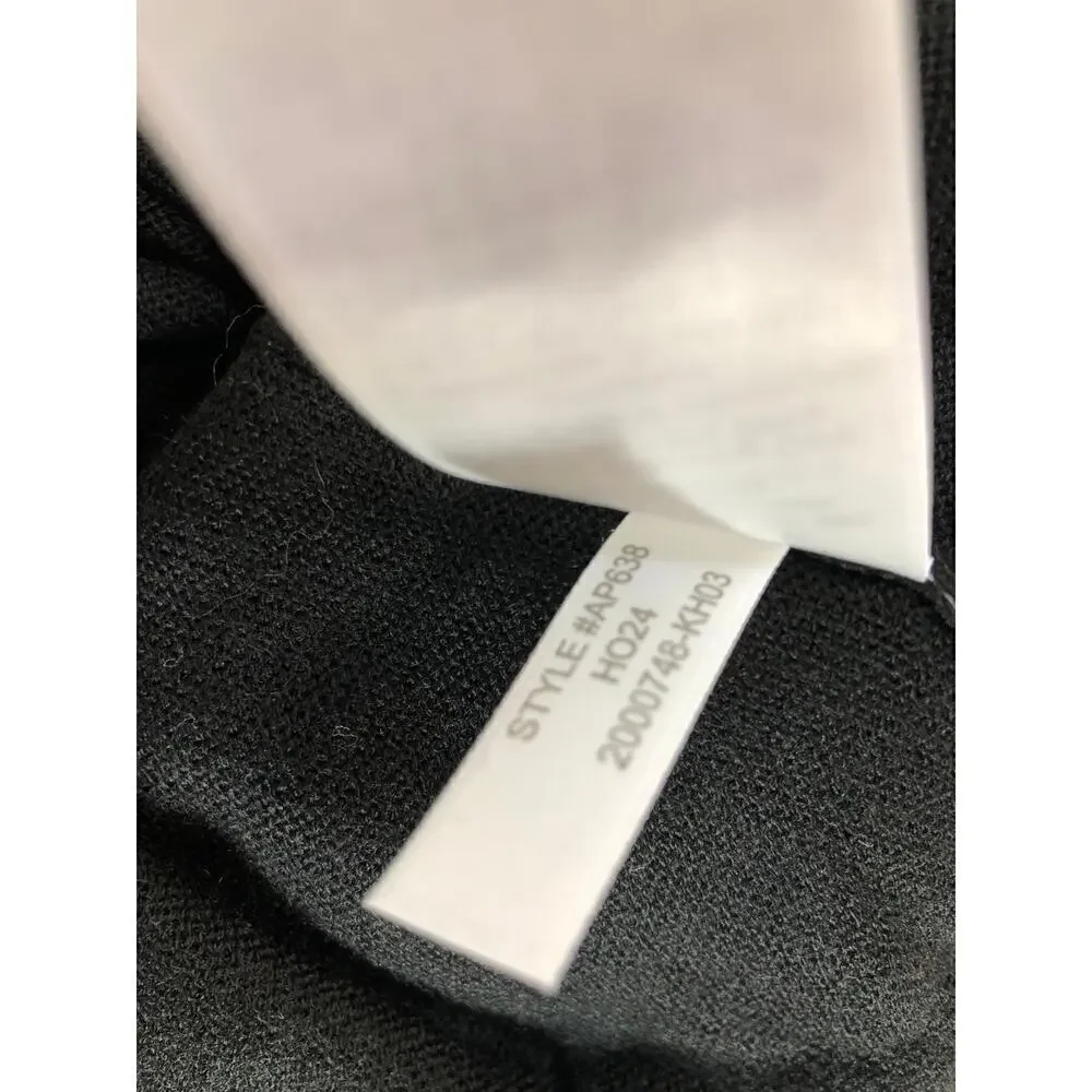 J. Crew Factory Sweater Merino Wool Blend Crewneck Long Sleeve Black NWT Small